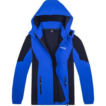 Dětská móda Chlapecká softshellová bunda - Wolf B2364, modrá Barva: Modrá, Velikost: 164-170