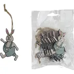 Králíček k zavěšení, 10 ks D6663