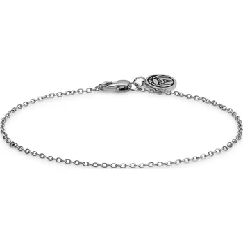 Náramek Essentials | 1,5 mm lehký kabelový řetízkový náramek stříbrné barvy - Lucleon