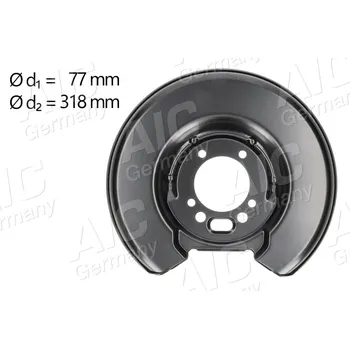 Brzdový kotouč Ochranný plech proti rozstřikování, brzdový kotouč A.I.C. 56419