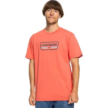 Pánská móda tričko Quiksilver Range Life Front - MLH0/Spiced Coral M