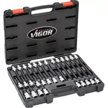 Nářadí pro automobil VIGOR Sada šestiúhelníkových nástrček VGR V7919