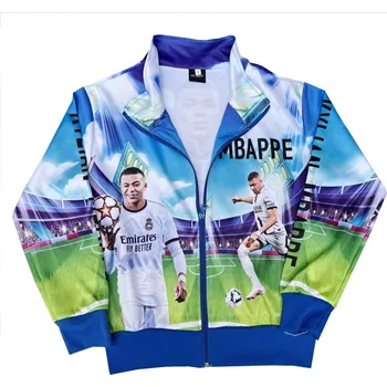 Chlapecká mikina Numberoplus Dětská fotbalová mikina s potiskem Real Madrid CF - Kylian Mbappé 9 Velikost: 13 let (vel.152)