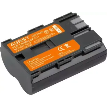 AyRST Baterie Canon BP-511 2500mAh Li-Ion 7,2V - akumulátor pro digitální fotoaparáty a videokamery, nahrazuje originál