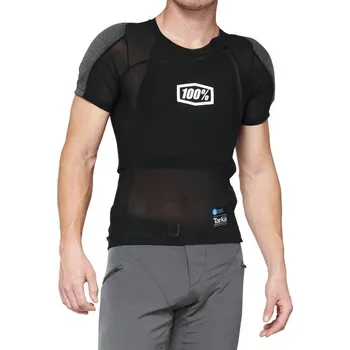Chránič páteře chránič/tričko 100% TARKA Short Sleeve, Black - XL
