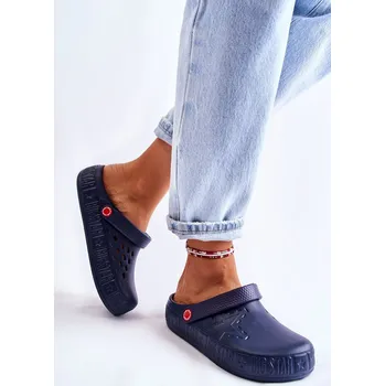 Dámské mokasíny Dámské světlé pantofle Big Star II275005 Barva: Modrá, Velikost: 36