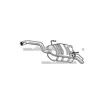 Zadní díl výfuku Starline zadní díl výfuku 18.96.400