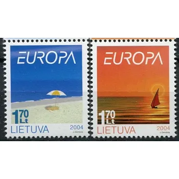 Poštovní známka (2004) MiNr. 842 - 843 ** - Litva - EUROPA: Dovolená