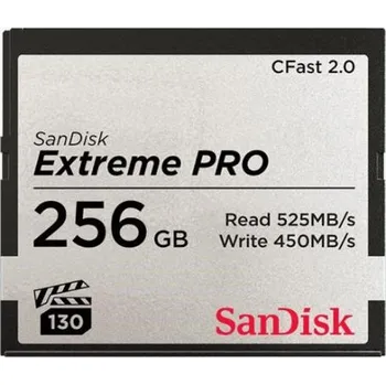 Ukládání dat SanDisk CFAST 2.0 256GB Extreme Pro (525 MB/s VPG130)