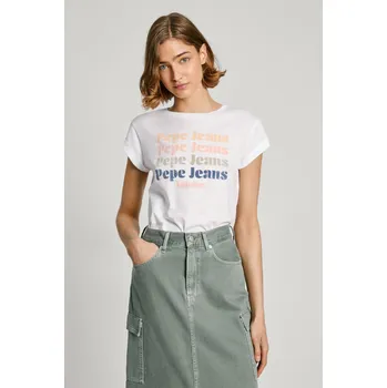Dámské tričko Pepe Jeans Dámské tričko EILEEN Barva: bílá, Velikost: XS