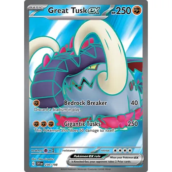 Sběratelská karetní hra Pokémon Great Tusk EX 230/198 - Scarlet & Violet