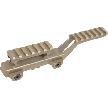 Taktická nízká montáž T1 HYDRA MOUN na RIS lištu - písková TAN, Wosport