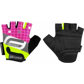 Cyklistické rukavice FORCE rukavice F SQUARE KID, fluo-růžové Velikost: M + Výměna dárku do konce ledna 2026