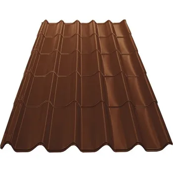 Stavebniny Profilovaná střešní krytina plechová Bravo Ecoline 0,4x1170x2490 mm