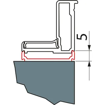 Ronal Bathrooms (Sanswiss) Rozšiřovací profil Ronal (v kombinaci s doplňkovými profily EP1, EPE, EPB, EPT, D22EP, SESL1, SESL2)