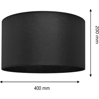 Lampička HELam Stínidlo na lampu Alba, Ø 40 cm, E27, černá černý 1 x 60 W - Doprava zdarma