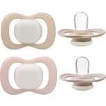 B.box Dudlíky silikonové 2 ks 0-6 m Blush/latte