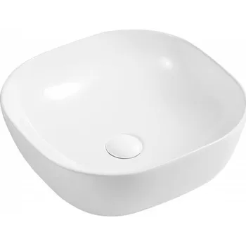 Umyvadlo Umyvadlo SPIGOLO na desku 41×41×15 cm bez otvoru bílé OLKLT2144