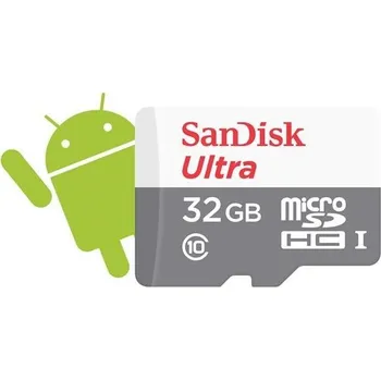 Paměťová karta SanDisk MicroSDHC karta 32GB Ultra (80MB/s, Class 10 UHS-I, Android)
