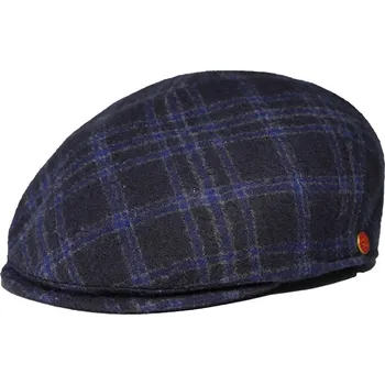 Čepice Pánská modrá zimní vlněná bekovka - Mayser - Sidney Limitovaná kolekce Velikost: 60 cm