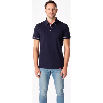 Pánské tričko CityZen - ANTONY Pánská polokošile navy/candy pink XL