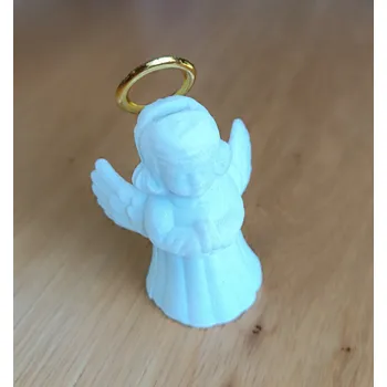 Dárková krabička B-TOP Krabička na šperky ANDĚL - bílá Druh barvy: Zlatá