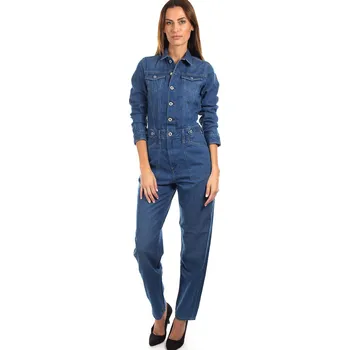 Dámské šaty Pepe Jeans Dámský overal HUNTER UTILITY Barva: denim (odpovídá obrázku), Velikost: L