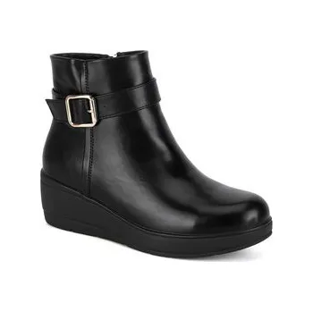 Dámské kozačky Polokozačky Clara Barson WS6000-01 Černá 38