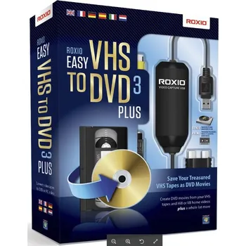 Grafický software Roxio Easy VHS to DVD 3 Plus BOX - jazyk EN/FR/DE/ES/IT/NL