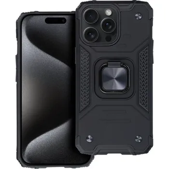 Pouzdro na mobilní telefon Kryt iPhone 15 Pro odolný černý (obal neboli pouzdro na iPhone 15 Pro)