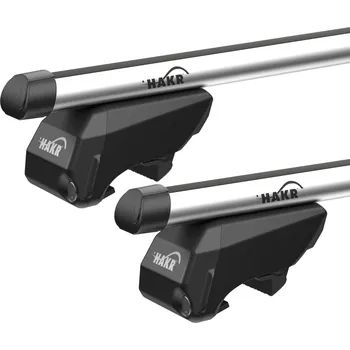 Příčníky Hakr Dacia Dokker 2013-2021 s podélníky, alu tyče stříbrné (alu tyče stříbrné)