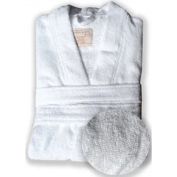 Župan do sauny BÍLÝ, froté, vel. L