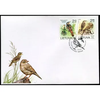 Poštovní známka (2013) MiNr. 1144 - 1145 ** FDC - Litva - Ohrožení ptáci