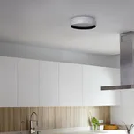 FARO BARCELONA LED stropní svítidlo Shoku, bílá/černá, hliník/PMMA, Ø 35 cm LED 24 W celkem - Doprava zdarma