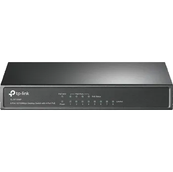 Switch TP-Link switch TL-SF1008P (8x100Mb/s, 4xPoE+, 66W, fanless)