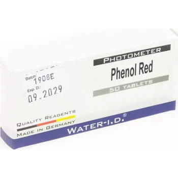 Water-I.D. Phenol Red Náhradní tablety pro digitální tester Pool Lab 1.0 a 2.0 - pro měření pH, balení 50 ks