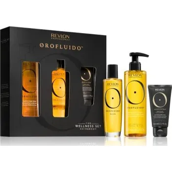 Kosmetická sada Orofluido The Wellness Hair and Body Set - Šampon 240 ml + elixír 100 ml + tělový krém 50 ml Dárková sada