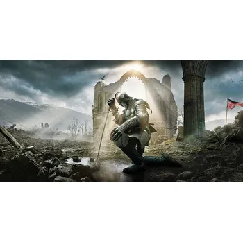 Plakát Plakát, Obraz - Medieval Knight Kneeling With Sword In, peepo