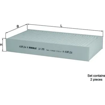 Kabinový filtr Filtr, vzduch v interiéru MAHLE LA 295/S