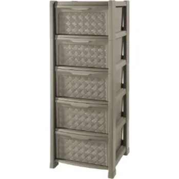 Komoda Komoda UH 5-patrová 38.5X39XH101.5CM moka ";Arianna"; TONTARELLI