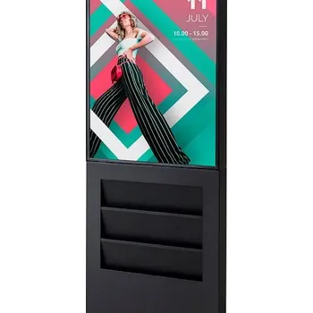 Operační systém Digitální totem Smart Line 43" s kapsou 6xA4, černá, dotyková fólie + doprava zdarma