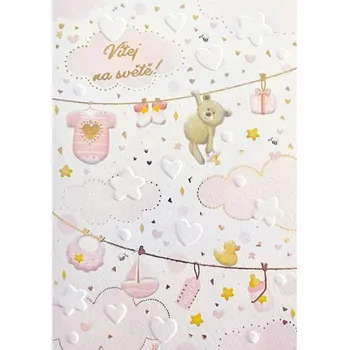 Přání k narození dítěte CTS55, Holčička