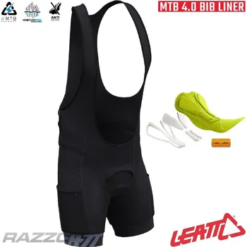 Cyklistické kalhoty MTB vložka do kraťasů Leatt MTB 4.0 Bib Liner Black 32