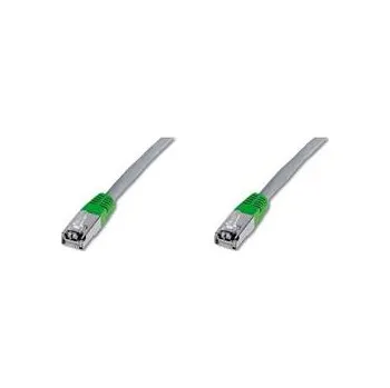 Patch panel Digitus CAT 5e SF-UTP crossover patch cable, Cu, PVC AWG 26/7, length 2 m, color grey
