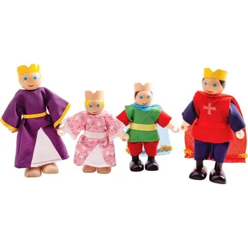 Dřevěná hračka Bigjigs Toys Dřevěné postavičky královská rodina, JT160
