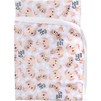 Přebalovací podložka Bobánek Přebalovací podložka - Cute dogs 75 x 75 cm jemný PUL