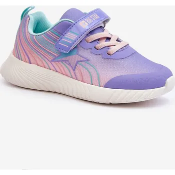 Dívčí tenisky Lehké Dětské Sportovní Boty Memory Foam System Big Star LL374151 Barva: Fialová, Velikost: 33