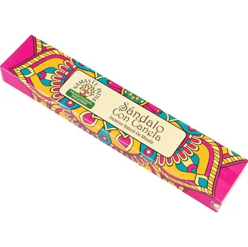 Vonná tyčinka Vonné tyčinky Namaste India Sandalwood with Cinnamon, Sittar.cz Krabička 15 g