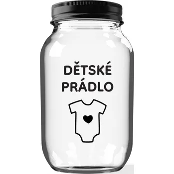 Sklenice Úklid pro klid Sklenice na dětské prádlo 3,68 l Typ písma: Psací