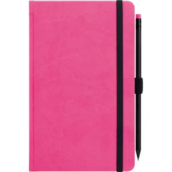 G-Notes zápisník no.1 růžový, tužka s gumou v barvě zápisníku
